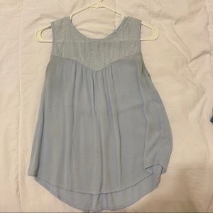 soft blue tank top